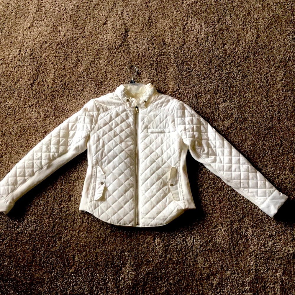 Cream white light jacket